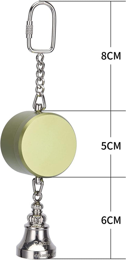 Colorday Bird Toys Parrot Talking Coach & Interactive Voice Bell for Parakeet, African Grey, Amazon Parrots, Quaker, Cockatiel, Conure (Green)