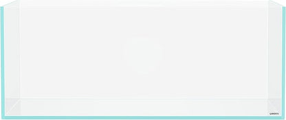 LANEDN 90S 39 Gallon Shallow Tank Rimless Low Iron Tank 35.4" L × 19.7" W × 14.2" H (90cm x 50cm x 36cm); 10mm Thickness Aquascape Fish Tank, Black Leveling Mat Included