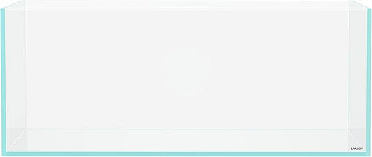 LANEDN 90S 39 Gallon Shallow Tank Rimless Low Iron Tank 35.4" L × 19.7" W × 14.2" H (90cm x 50cm x 36cm); 10mm Thickness Aquascape Fish Tank, Black Leveling Mat Included