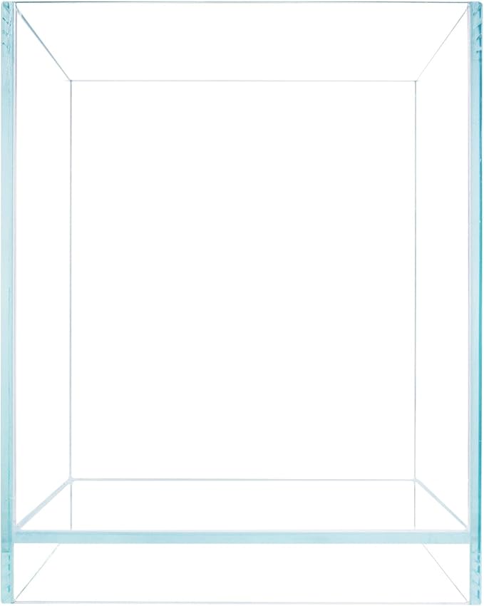 Nano Tall Rimless Aquarium Low Iron Frameless Fish Tank, Extra Clear with Floating Air Style, for Aquariums or Terrariums