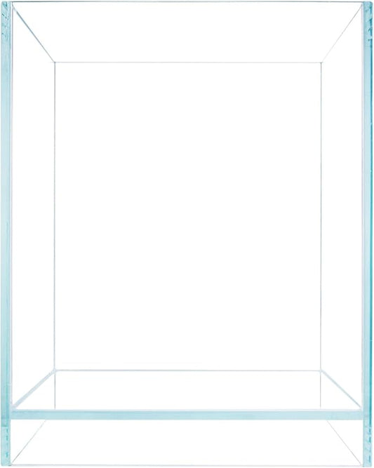 Nano Tall Rimless Aquarium Low Iron Frameless Fish Tank, Extra Clear with Floating Air Style, for Aquariums or Terrariums