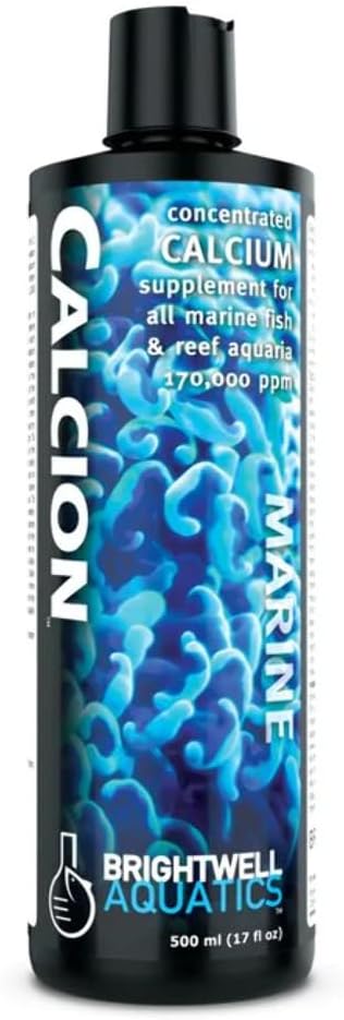 Brightwell Aquatics Calcion - Concentrated Ionic Calcium Supplement for Reef & Saltwater Aquariums Supports Coral Growth Aragonite Formation No Phosphate, 4L