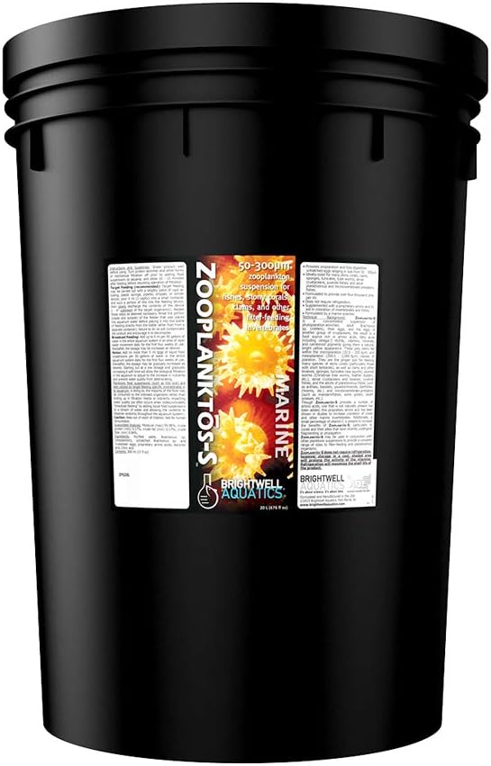 Brightwell Aquatics ZooPlanktos S - Liquid Zooplankton Food Supplement for Marine and Reef Aquariums, 20 L