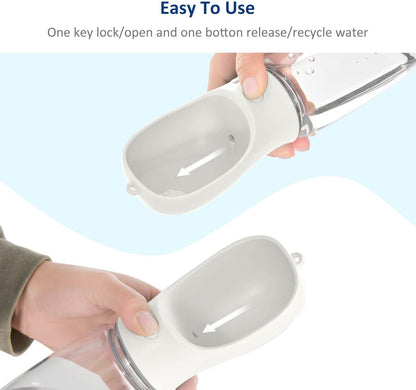 WePet Portable Dog Water Bottle, 19 OZ, Leak Proof Puppy Water Dispenser with Drinking Feeder for Pets Outdoor Walking, Hiking, Travel, Food Grade Plastic