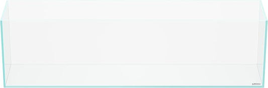 LANDEN 90L 10.8 Gal Rimless Low Iron Aquarium Long Fish Tank, Bookshelf Aquarium, W35.4×D7.87×H9.84 in(90x20x25cm) 6mm Thickness with Black Nano Foam Leveling mat Included