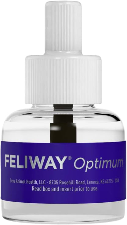 FELIWAY Optimum Cat, Enhanced Calming Pheromone Diffuser: 1 Diffuser Kit & 6 Refills