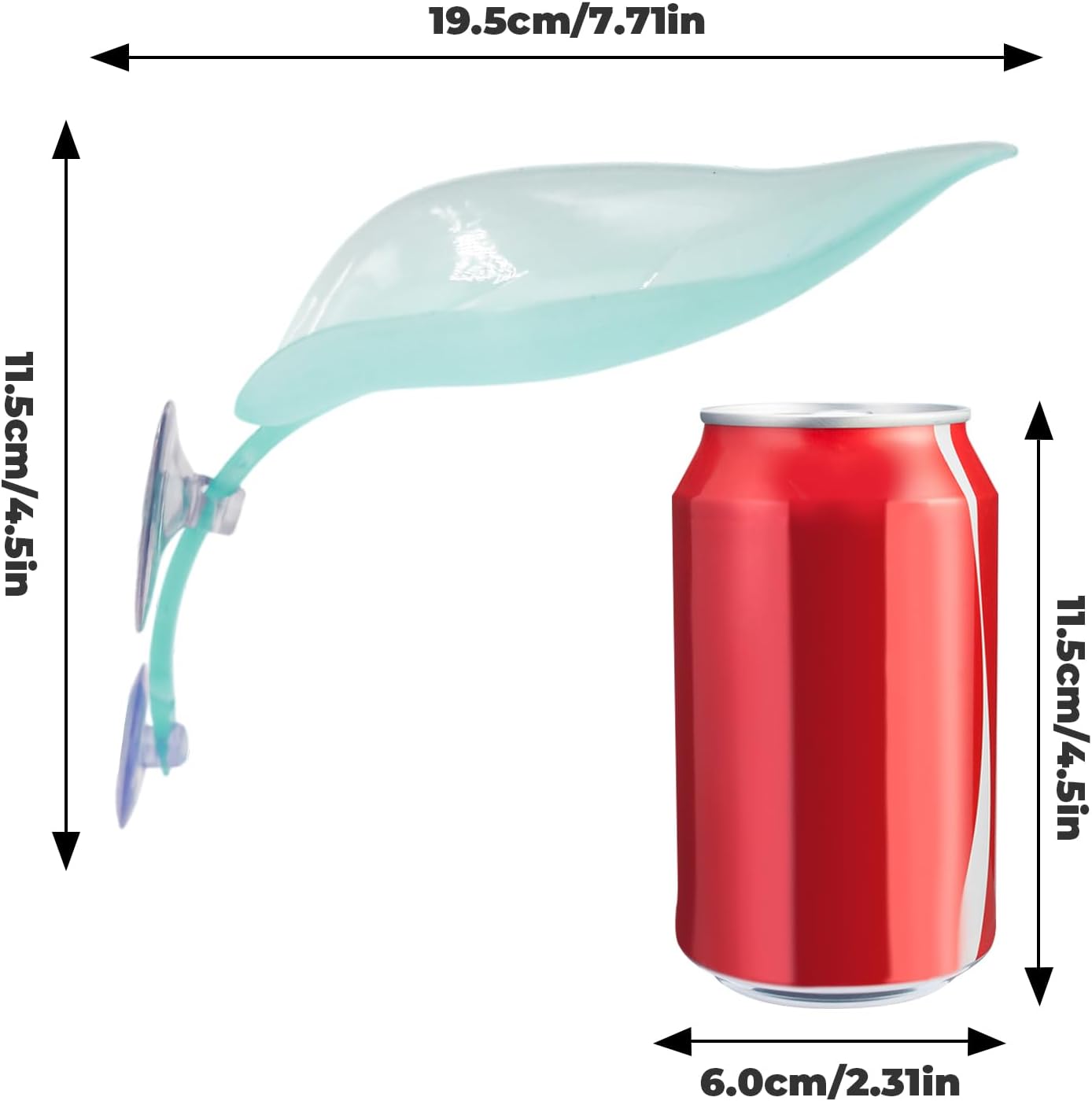 3 Pack Plastic Leaf Decorations with Suction Cups, Frog Habitat Platform, Reptile Decorations for Terrarium, Tank Terrarium Accessories for African Dwarf, Toad