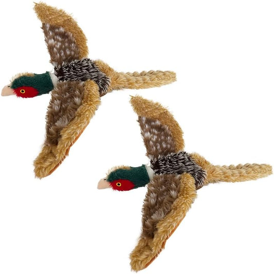 Pheasant Dog Toy Squeaky Pet Toys,Pheasant Interactive Chew Toys Stuffed Teething Toys for Large Medium Small Dog,Pheasant Dogs Toys Squeaky Toy to Keep Them Busy (R-2pheasant)