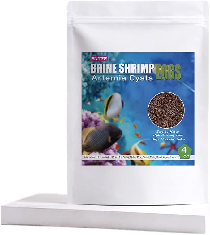 Brine Shrimp Eggs for Aquatic Foods Baby & Fry Foods The Popular 90% Hatch GSL Brine Shrimp Eggs (4 OZ)