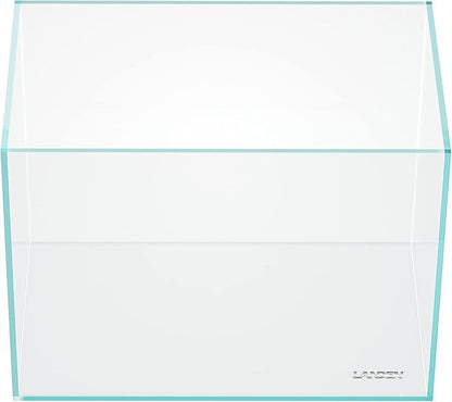 LANDEN 36N 5 Gallon Rimless Low Iron Aquarium Tank, 14.2" W × 8.7" D × 10.2" H (36cm x 22cm x 26cm) 5mm Thickness with Black Nano Foam Leveling mat Included