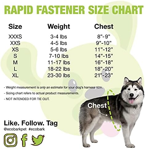 EcoBark Step in Dog Harness Reflective Soft Ultra Padded Mesh Dog Harnesses for XXS, XS, Small, and Medium Dogs Eco-Friendly Comfort Secure Halter No Pull Adjustable Pet Vest