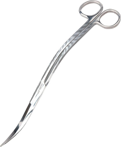 Long Aquarium Scissors for Plants 9.8 inches, Aquascaping Scissors, Aquarium Plant Trimmer, Aquascape Tools, Terrarium Tools for Plants (1 Pc Wave)