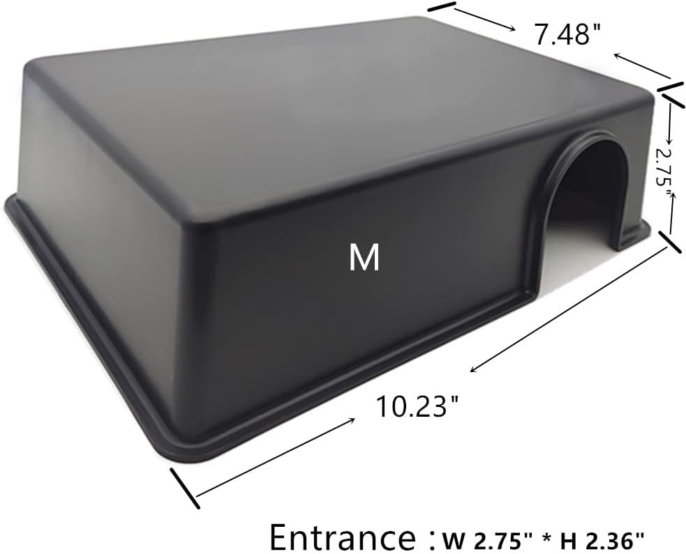 LEOTERRA Snake Hide Reptile Hide for Snake Lizard Gecko and Baby Ball Python Use10.23"x7.48"x2.75" (M) Durable and Easy to Clean.Can Also be Used as a mole, Hamster, Guinea Pig, Ferret Hideout