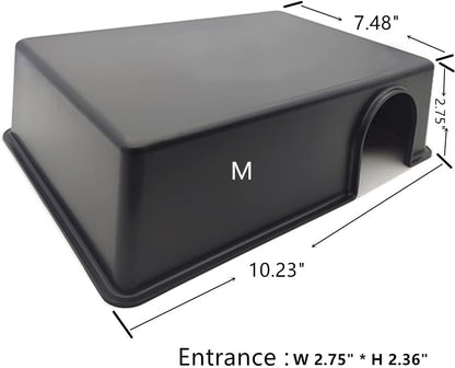 LEOTERRA Snake Hide Reptile Hide for Snake Lizard Gecko and Baby Ball Python Use10.23"x7.48"x2.75" (M) Durable and Easy to Clean.Can Also be Used as a mole, Hamster, Guinea Pig, Ferret Hideout