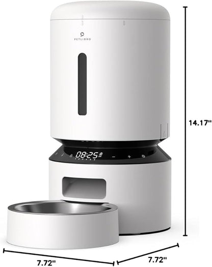PETLIBRO Automatic Cat Feeder, Automatic Dog Feeder with Freshness Preservation, 5L Timed Cat Feeders for Dry Food, Up to 6 Meals Per Day, Granary Pet Feeder for Cats/Dogs