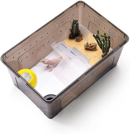 2 Pcs Color Gecko Calcium Dish,Lizard Gecko Bearded Dragon Chameleon Water Feeding Bowl,Small Reptile Food Dish,Reptile Terrarium Tank Accessories(Green+Yellow)