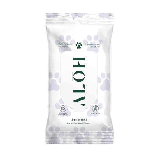 ALŌH Hypoallergenic | All-Natural | Multi-Purpose Pet Wipes, Unscented 50ct Wipes