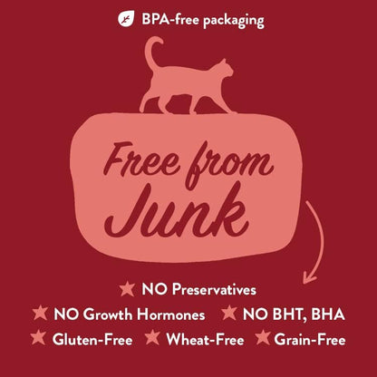 Portland Pet Food Company Human-Grade Mixed Variety Pack Wet Cat Food Pouch Luke's Chicken N' Pumpkin - Moist, Soft Cat Food Mixer, Topper, and Rotational Meal - 12 Pack