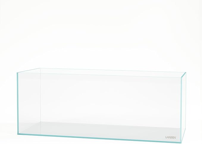 LANDEN 150cm 88.52 Gal Rimless Low Iron Aquarium Large Fish Tank, Bookshelf Aquarium, W59.06×D19.69×H19.41 in (150×50×50cm) 15mm Thickness with Black Nano Foam Leveling mat Included