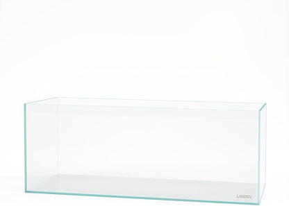 LANDEN 150cm 88.52 Gal Rimless Low Iron Aquarium Large Fish Tank, Bookshelf Aquarium, W59.06×D19.69×H19.41 in (150×50×50cm) 15mm Thickness with Black Nano Foam Leveling mat Included