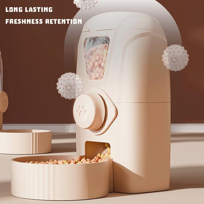 Hanging Cage Automatic Pet Food Water Dispenser 34oz, Large Capacity Feeder Gravity Refill Food and Siphon Suction Water Set for Dog Cat Rabbit Chinchilla and Ferret (Food Dispenser)