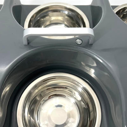 Puppy Feeding System 6 Litter Multiple Dog Bowl Feeder Puppy Feeder Station, Weaning Dish Puppy's Feeding