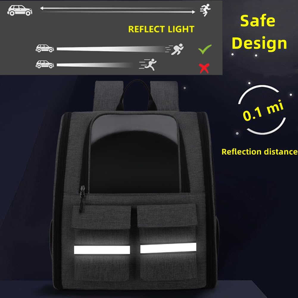 Cat Backpack Carrier Small Dogs Backpack Carrier,Large Space Breathable Cat Bubble Backpack,Shaded Puppy Backpack Carrier,Ventilated for Travel, Hiking,Cycling,Shopping,and Vet