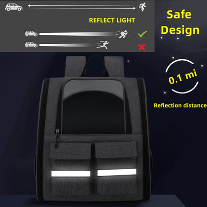 Cat Backpack Carrier Small Dogs Backpack Carrier,Large Space Breathable Cat Bubble Backpack,Shaded Puppy Backpack Carrier,Ventilated for Travel, Hiking,Cycling,Shopping,and Vet