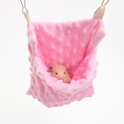 Sugar Glider Bonding Pouch Carrier Bag Sling Sleep Bag with Adjustable Strap for Travel Gliders Ferret Rat Hedgehog Hamster Small Pets (Pink)