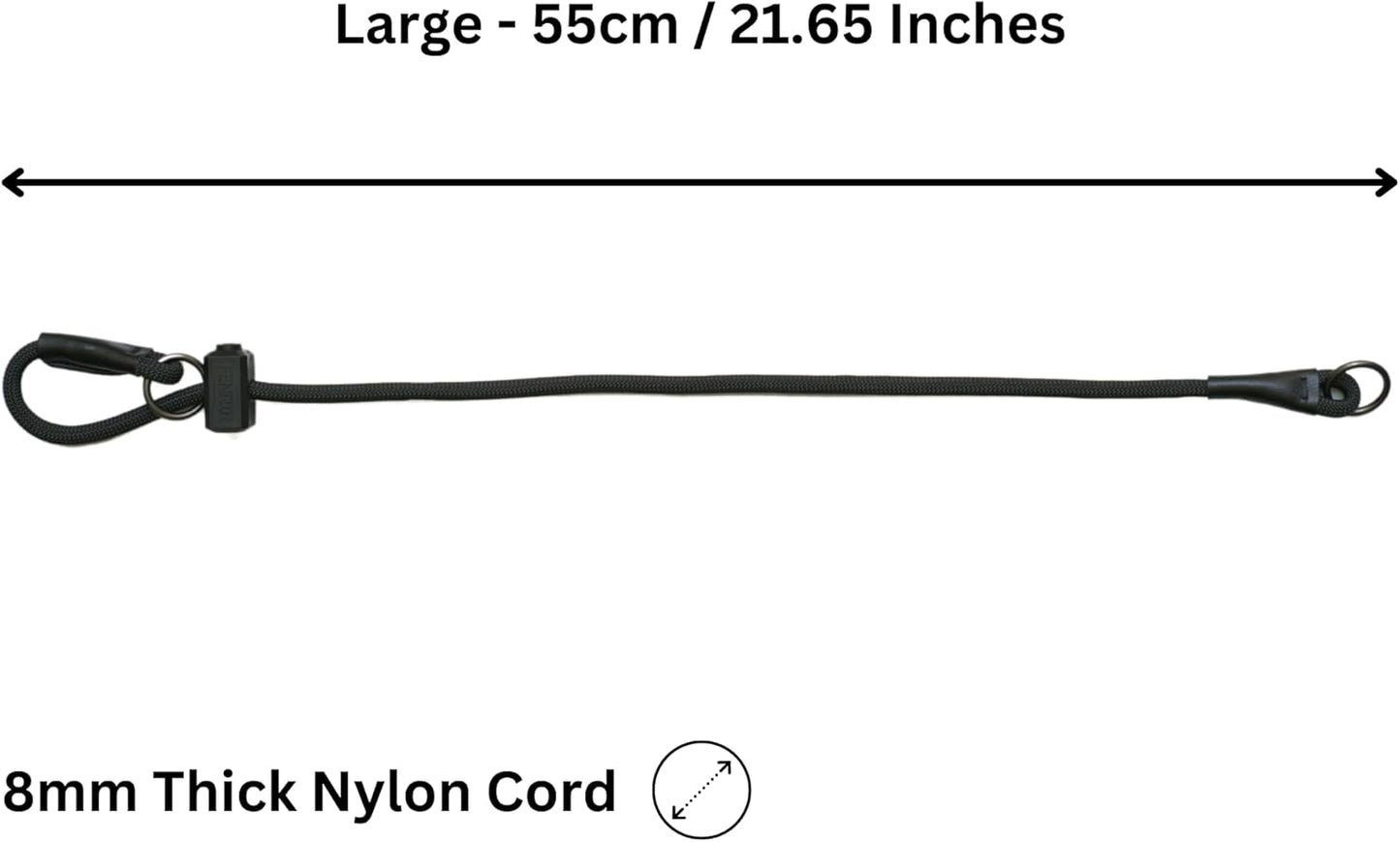 Fenrir Slip Collar with Spring Loaded Limiter Black (Large)