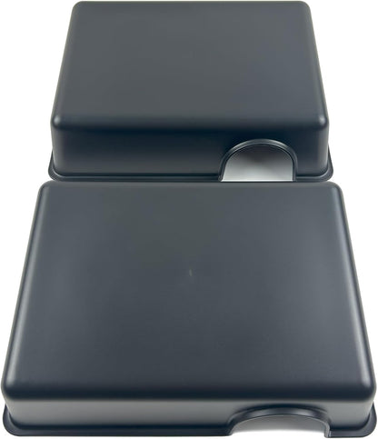 2 Pcs Durable Reptile Hide Box, Ball Python Hide, Leopard Gecko Hide, Bearded Dragon Hide, Easy to Clean Reptile Hides Cave for Tank, Snake Hide Enclosure (9.45" x 6.89" x 2.17" Large)