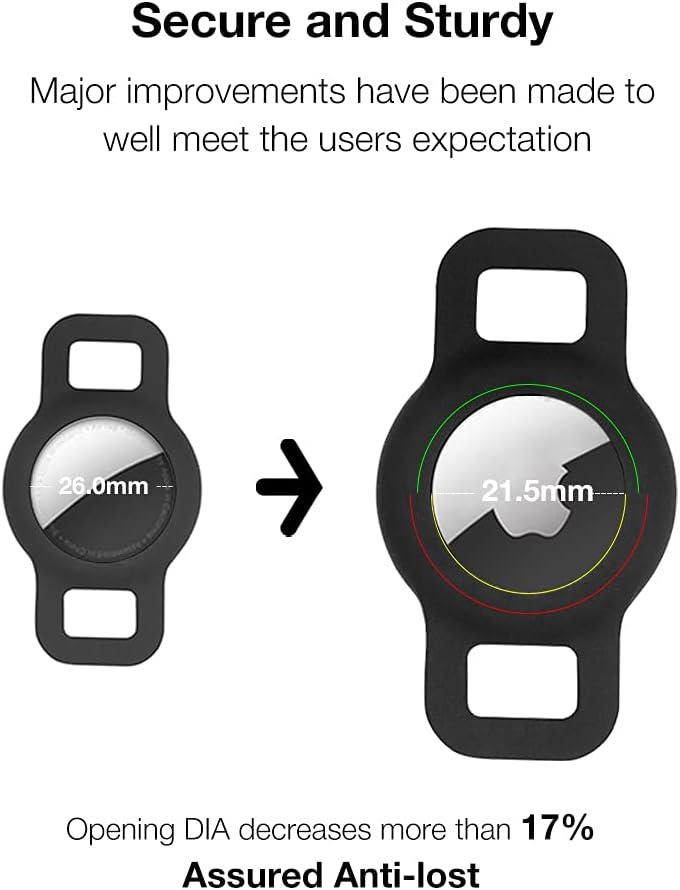 Cat Collar Holder for Airtag, Cat & Small Dog Harness Case for Air Tag