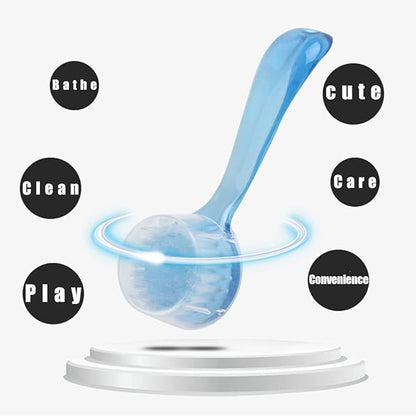 2 Pack Hedgehog Bath Brush, Guinea Pig Massage Combs, Cleaning Supplies, fit Hamster, Ferrets, Rats, Chinchilla - Blue