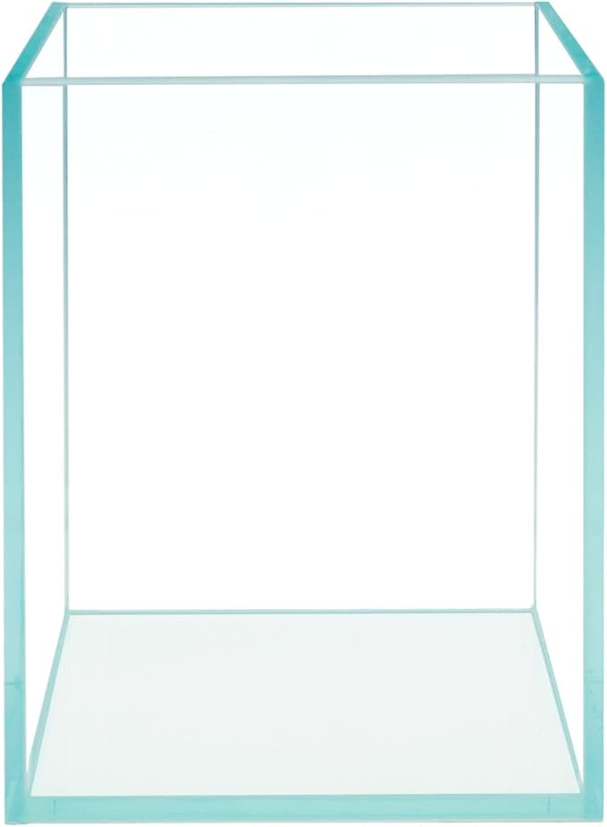 Nano Tall Rimless Frameless Extra Clear Glass Aquarium, Low Iron Glass Tank, 5mm Glass, White Leveling Mat Included, w/Lids Options