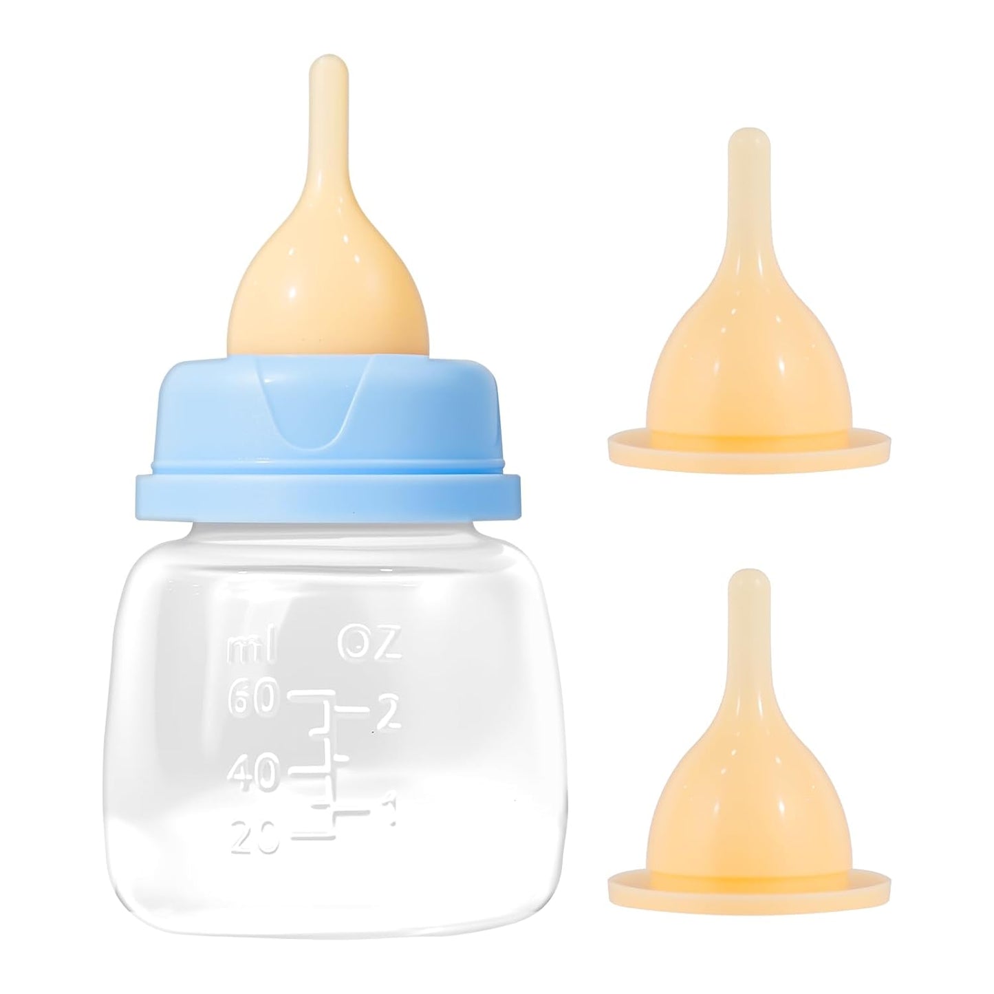 Professional Kitten Bottle Feeding Kit, Nipple&Feeding Kit for Kittens and Puppies, Reusable Newborn Kitten Supplies, Suitable for Feeding Kitten, Puppy, Rabbit.