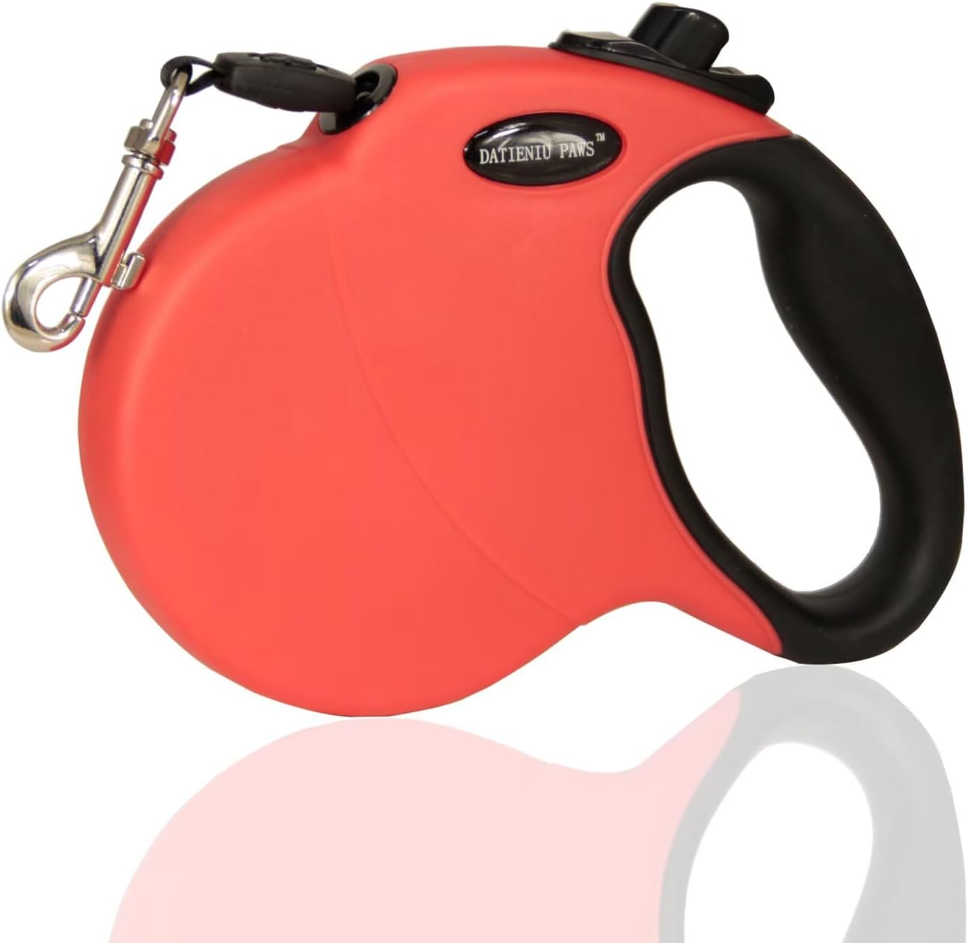 Retractable Dog Leash Hands-Free Adjustable Length 16ft with Safety Lock Durable Nylon Belt for Small Medium Large Dogs Easy Walk Training Portable Dog Leash Red M