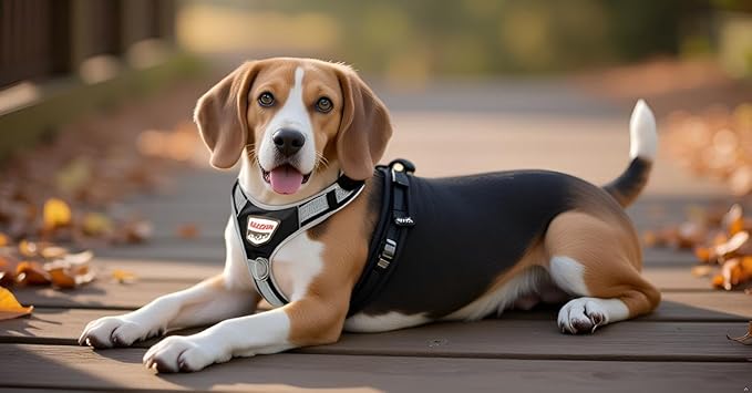 Dog Vest Harness, No Pull Vest with Handle, Training for Walking, Running, Dog Harness Medium Size Fits Neck 18-21 Inch and Chest 20-26 Inch, Black Adjustable Service Dog Vest with 2 Pocket, M