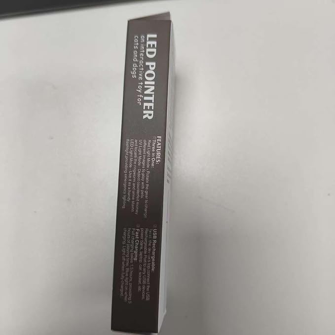 Cat Toys, 2 Pieces, USB Rechargeable Interactive Cat Mouse Toys, 3 Light Modes & 5 Adjustable Patterns, Portable Kitten Toy for Indoor Cats & Dogs, Training & Exercise Fun