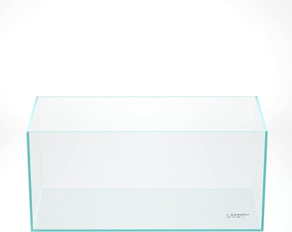 Landen 100P 50 Gallon Rimless Low Iron Aquarium Tank, W39.4×D17.7×H17.7 in(100x45x45cm) 10mm Thickness with Black Nano Foam Leveling mat Included