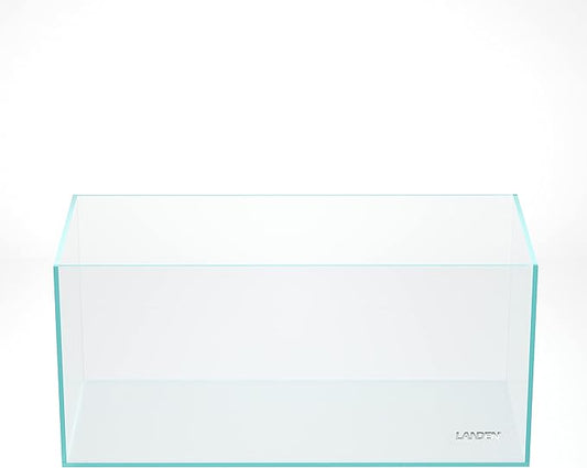 Landen 100P 50 Gallon Rimless Low Iron Aquarium Tank, W39.4×D17.7×H17.7 in(100x45x45cm) 10mm Thickness with Black Nano Foam Leveling mat Included
