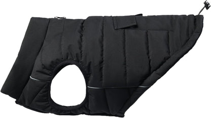 Spark Paws Dog Winter Jacket, Water-Resistant Coat, Warm Reflective Windproof Fleece-Interior, for Medium and Large Dogs - Black - M