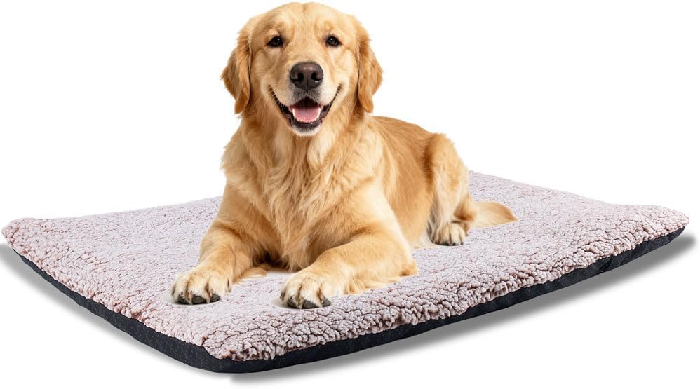 Heated Cat Bed Self Warming Cat Bed Advanced Extra Warm Thermal Pet Pad for Indoor Outdoor Pets with Removable Cover Non-Slip Bottom Washable Non Electric Self Heating Cat Dog Mat Brown 27.5*45.3inch
