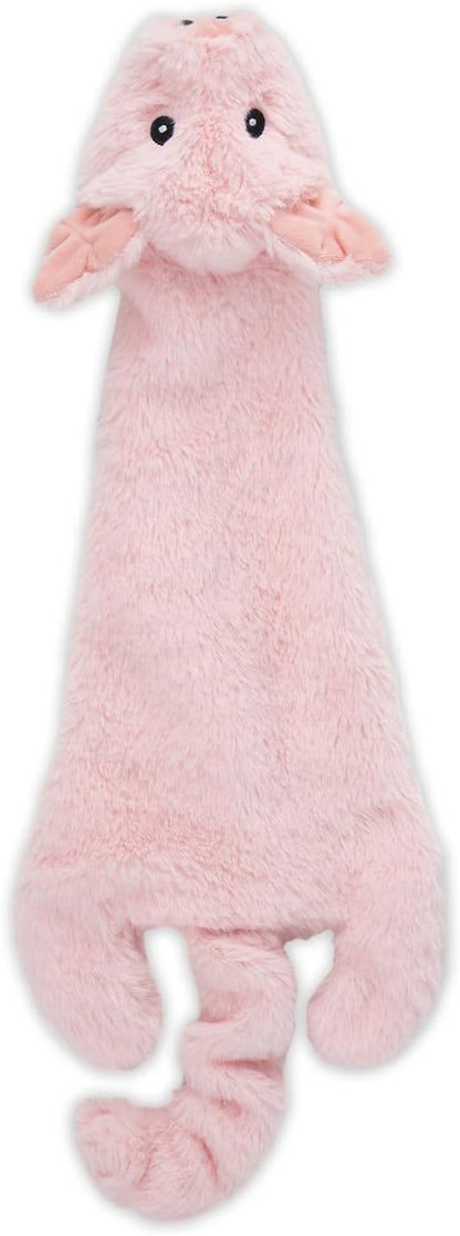 Best Pet Supplies Squeaky Dog Toys with Soft Durable Fabric for Small, Medium and Large Pets Interactive Toy for Indoor Play, Supports Active Biting and Play - Pig, Small