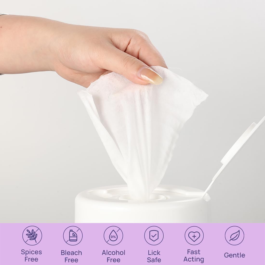 Pet Wipes 160 Count Hypoallergenic Dog Cleaning Wipes for Pets Hair Paws Ears Eyes Mouth