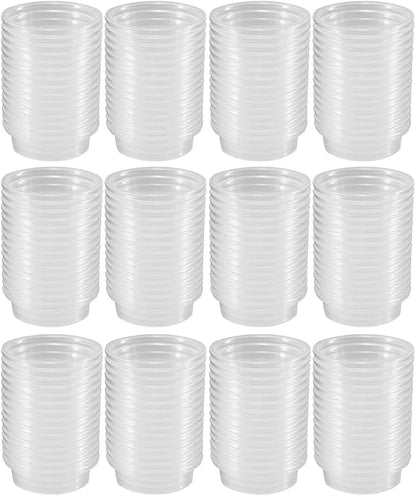 200 pcs 0.5oz Crested Gecko Food and Water Feeding Cups, Reptile Feeder Bowls, for Lizard and Other Small Pet Ledge Accessories Supplies