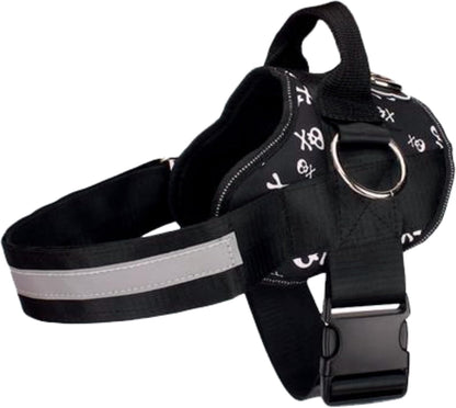 Joyride Basic Essential Dog Harness 1.0 - Small, Medium, Large Dogs, No-Pull Pet Vest with 3 Side Rings for Leash Placement, Adjustable for Training (Skull, XS)
