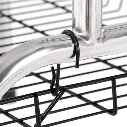 46" Dog Grooming Table Foldable Pet Grooming Tables with Adjustable Arm Noose Storage Mesh Tray Maximum Capacity Up to 330lbs Black