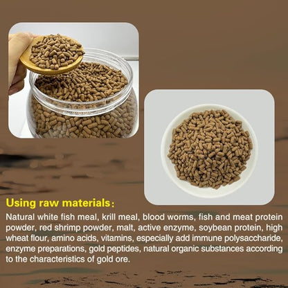 High Protein Floating Sticks Fish pellets for Arowana,Oscars,Flower Horns,Red Parrots Arowana pellets,1kg (2.2lb)