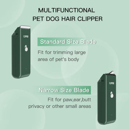 Dog Cat Home Hair Waterproof Clipper Portable Electric USB Rechargeable Pet Grooming Tools Low Noise Shaver Cordless Trimmer for Small and Large Pets