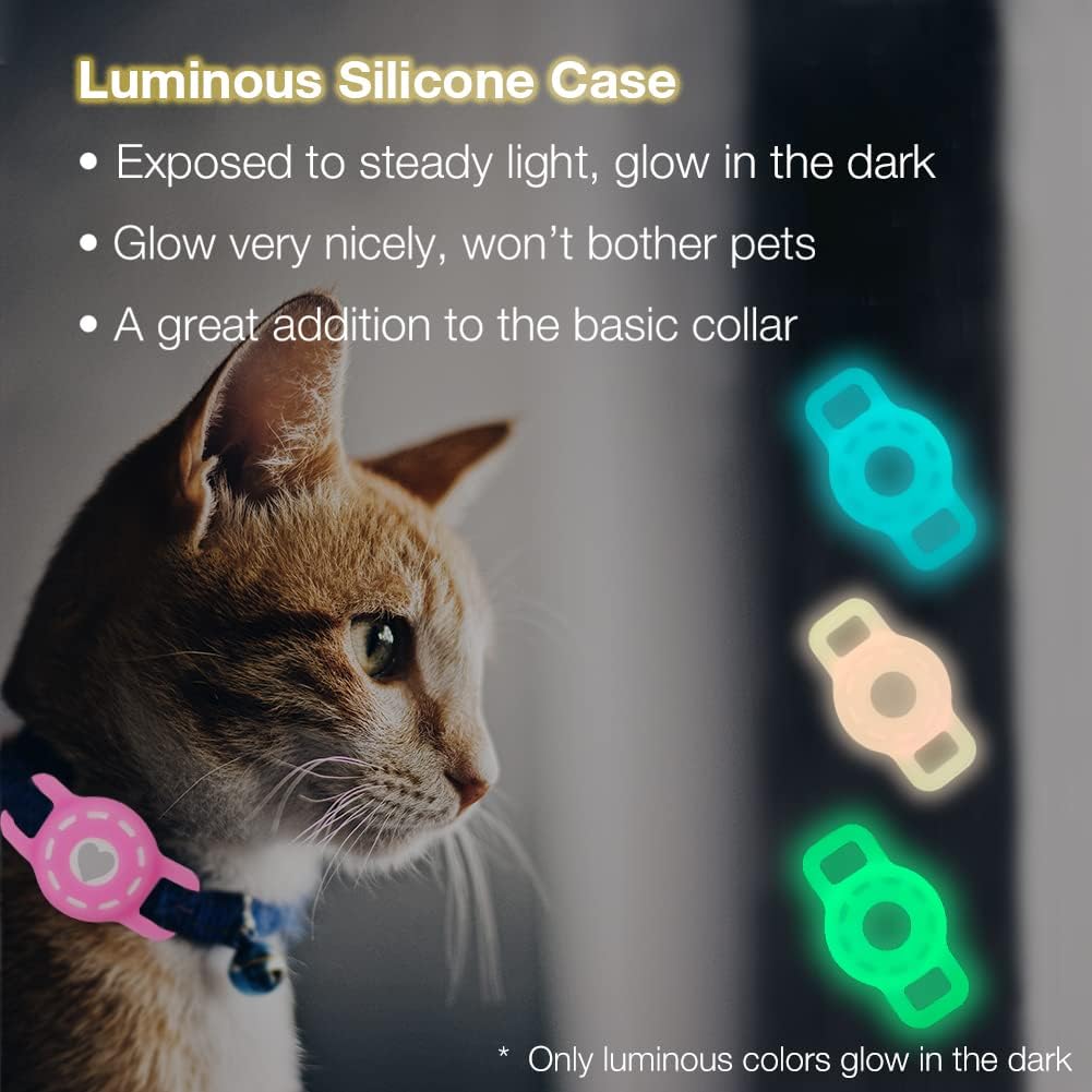 Airtag Holder for Cat, Air Tag Case for Cat Collar and Small Dog Collar